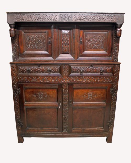 An Antique Oak Court Cupboard