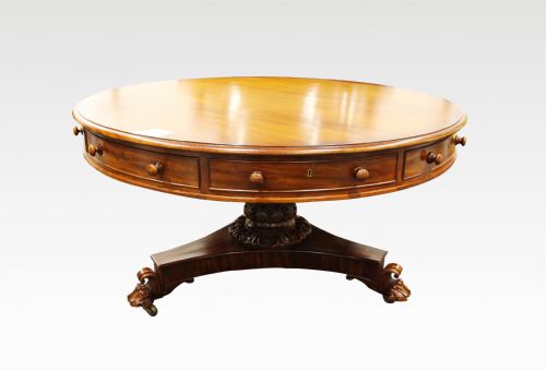 19th Century Mahogany Drum Table