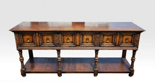 An Oak Dresser Base by G T Rackstraw