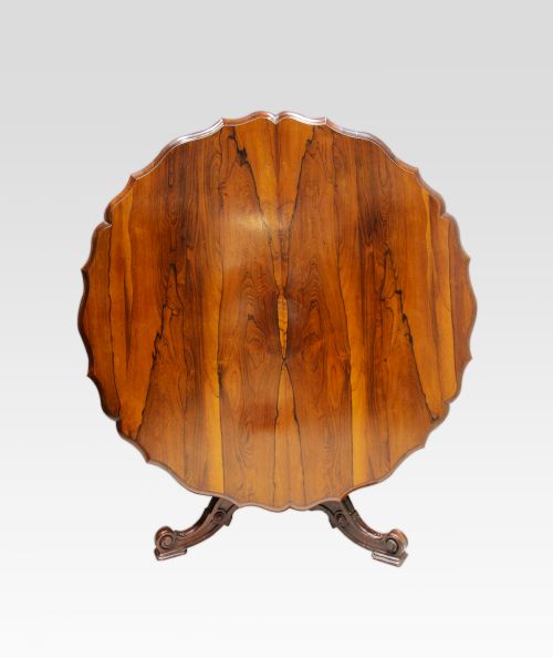 19th Century Rosewood Tilt Top Centre Table