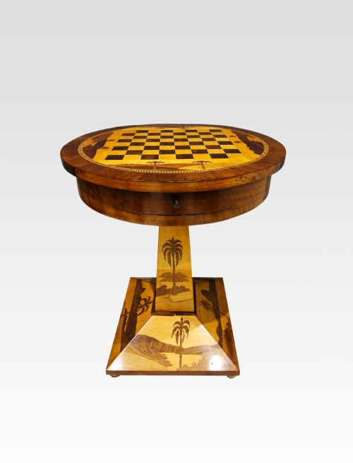 An Unusual Chess / Games Table in the Manner Emile Galle