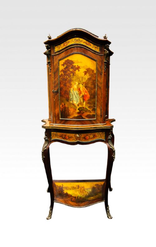 19th Century Kingwood Vernis Martin Cabinet on Stand