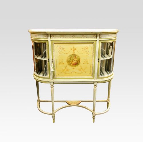 A Beautiful 19th Century Neo Classical Painted Cabinet