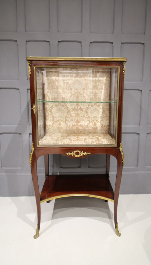 Victorian Mahogany & Ormolu Vitrine / Display Cabinet by Maple & Co