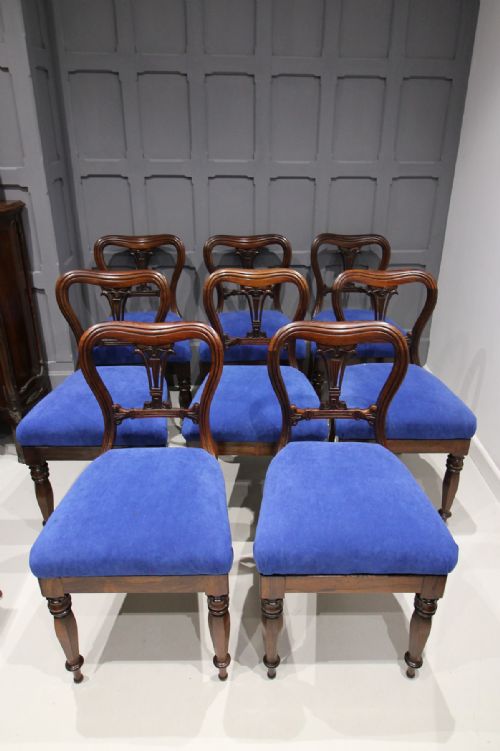 Set of 8 19th Century Rosewood Chairs