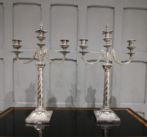 Silver Plated Candelabras by Elkington & Co
