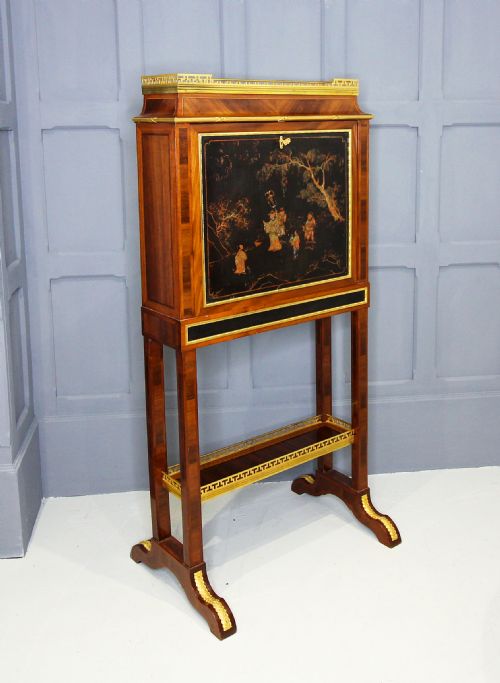 A French Mahogany & Gilt Mounted Secretaire