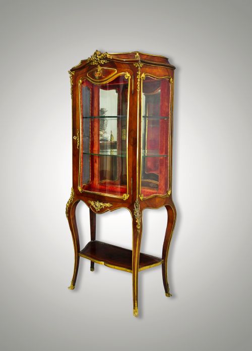 A French Kingwood & Ormolu Mounted Vitrine on Stand by Maison Mottheau