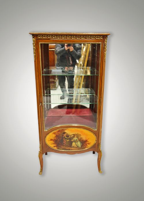 French Vernis Martin Vitrine Cabinet