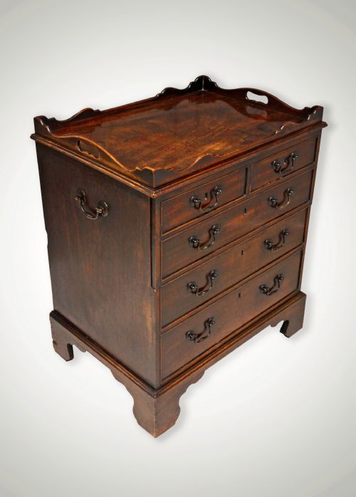 Beautiful Georgian Mahogany Commode / Drinks Cabinet in Form of a Chest of Drawers