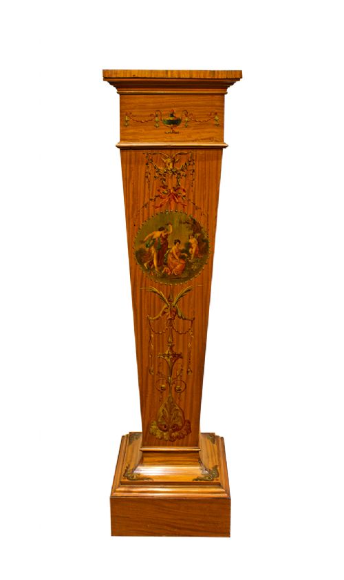 A Beautiful Satinwood Painted Column