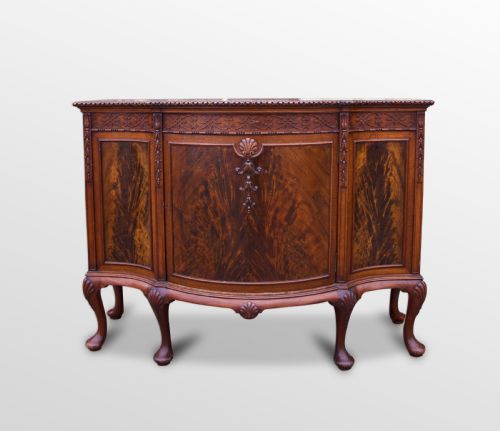 A Beautiful Mahogany Bow Fronted Side Cabinet