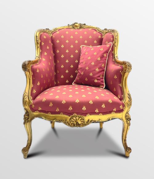19th Century Carved Giltwood Armchair