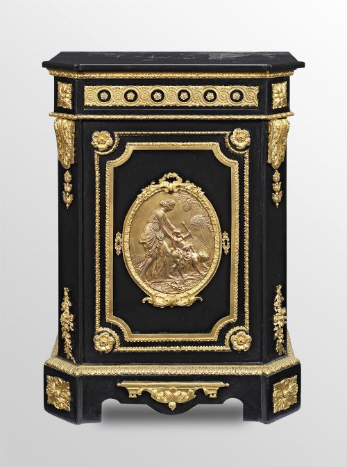 19th Century Ebonised & Ormolu Mounted Cabinet
