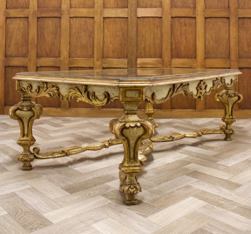 fig 3. Carved Gilt Painted Italian Coffee Table