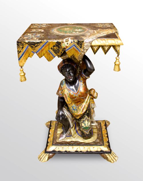 19th Century Venetian Polychrome-painted Side Table