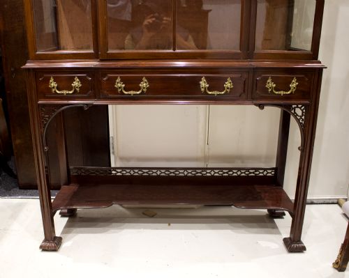 fig 2. A Beautiful Mahogany Chippendale Style Display Cabinet