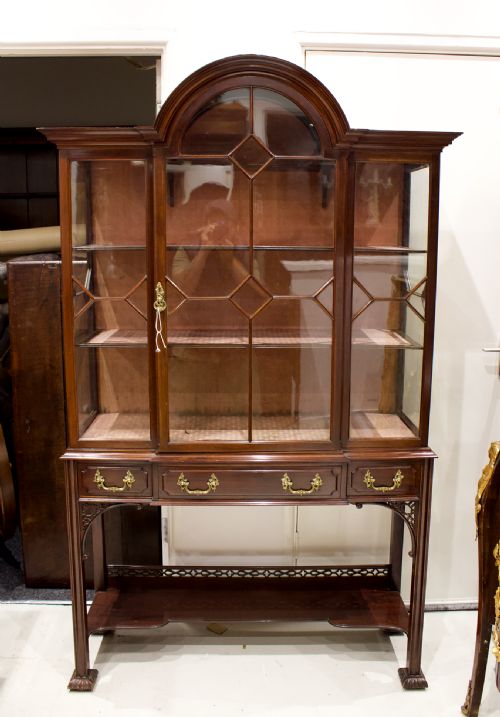 fig 3. A Beautiful Mahogany Chippendale Style Display Cabinet