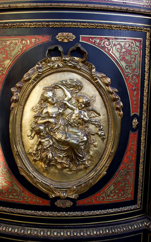 fig 3. Quality 19th Century French Boulle & Ormolu Mounted Credenza / Sideboard