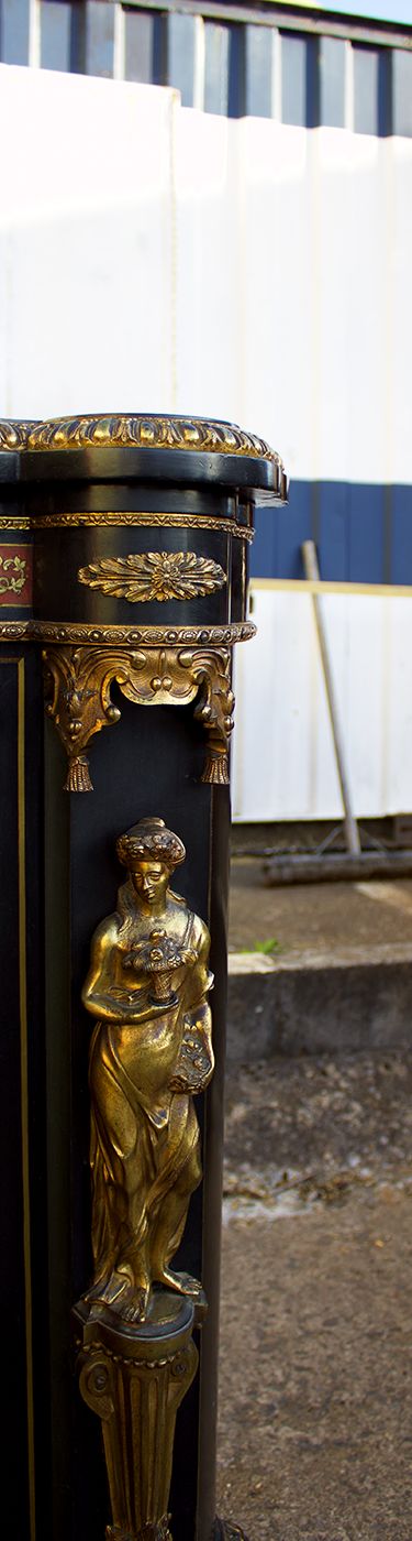 fig 5. Quality 19th Century French Boulle & Ormolu Mounted Credenza / Sideboard