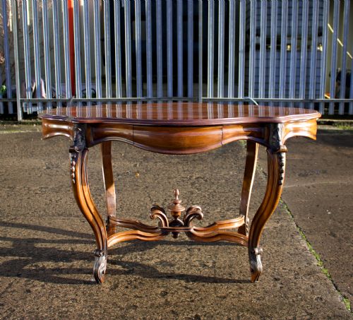 fig 1. 19th Century Carved Mahogany Centre Table
