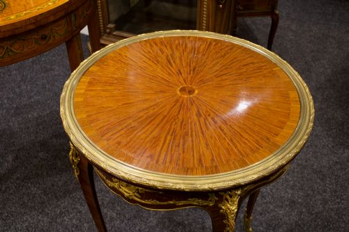 fig 2. Exquisite French Ormolu-Mounted Kingwood Occasional Table by Joseph-Emmanuel Zwiener