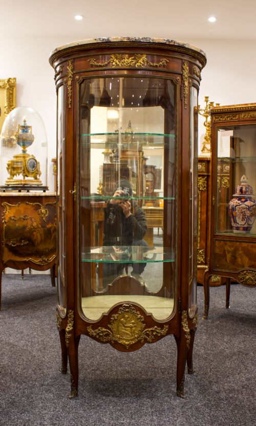 Fine Quality French Ormolu Mounted Vitrine Cabinet by Francois Linke