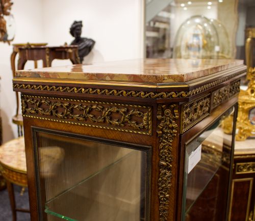 fig 7. Exquisite French Vernis Martin Vitrine Display Cabinet By Francois Linke