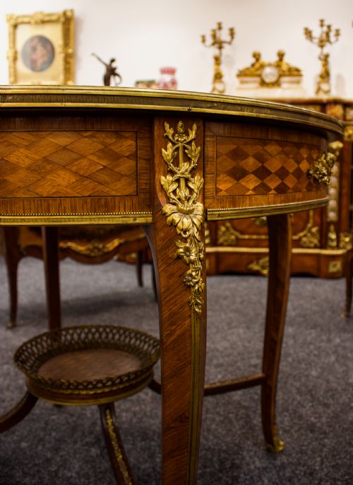 fig 4. Fine Quality Antique Gilt Bronze Centre Table Attributed To Francois Linke