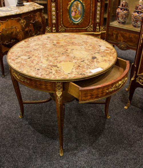 fig 6. Fine Quality Antique Gilt Bronze Centre Table Attributed To Francois Linke
