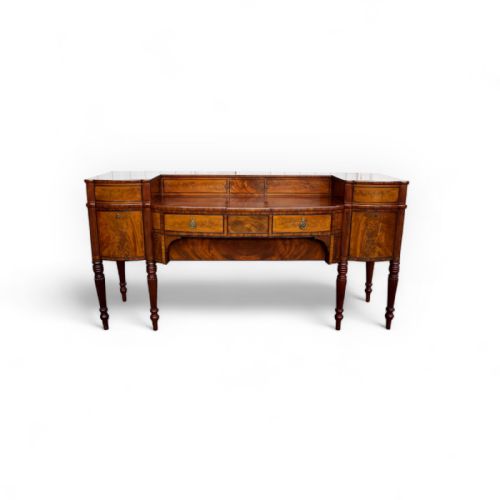 Early Victorian Flamed Mahogany Country House Sideboard in Manner of Gillows