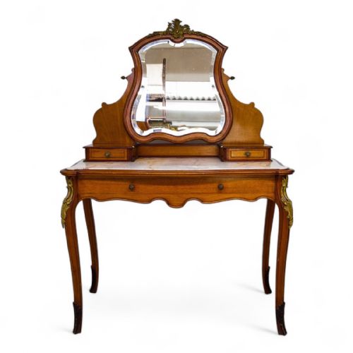 Antique French Mahogany Dressing Table