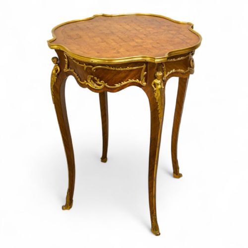 Antique French Kingwood & Ormolu Mounted Side Table C.1910