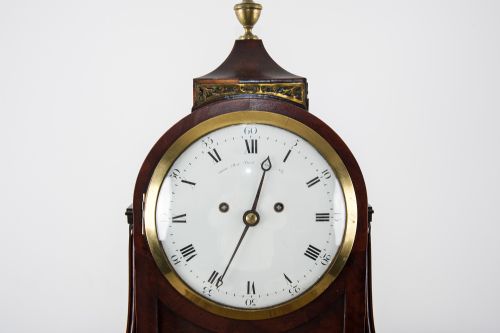 fig 3. Antique English Mahogany Bracket Clock by Grant, Fleet Street, London - No. 372