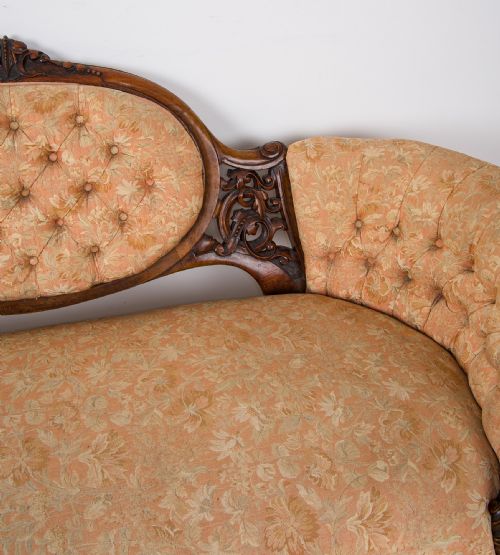 ANTIQUE VICTORIAN CARVED WALNUT 3 PIECE SUITE SETTEE PAIR OF CHAIRS - ADDITIONAL PHOTO 6