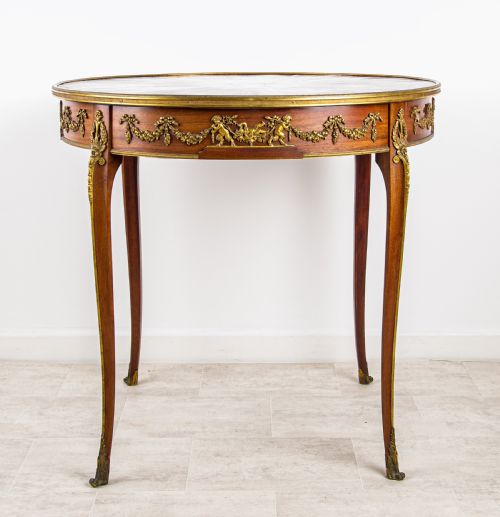 ANTIQUE FRENCH GILT BRONZE ORMOLU MOUNTED CENTRE TABLE IN THE MANNER OF FRANOIS LINKE C1900 - ADDITIONAL PHOTO 1