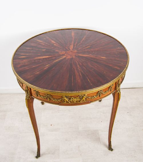 ANTIQUE FRENCH GILT BRONZE ORMOLU MOUNTED CENTRE TABLE IN THE MANNER OF FRANOIS LINKE C1900 - ADDITIONAL PHOTO 2