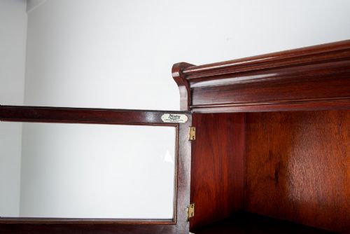 fig 3. Antique Minty Of Oxford Mahogany Stacking Bookcase With Glazed Doors