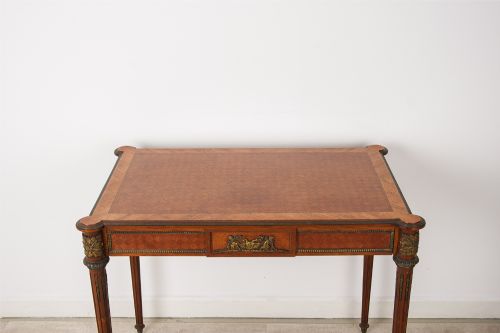 FINE ANTIQUE FRENCH KINGWOOD WRITING TABLE WITH ORMOLU MOUNTS LOUIS XVI STYLE - ADDITIONAL PHOTO 2