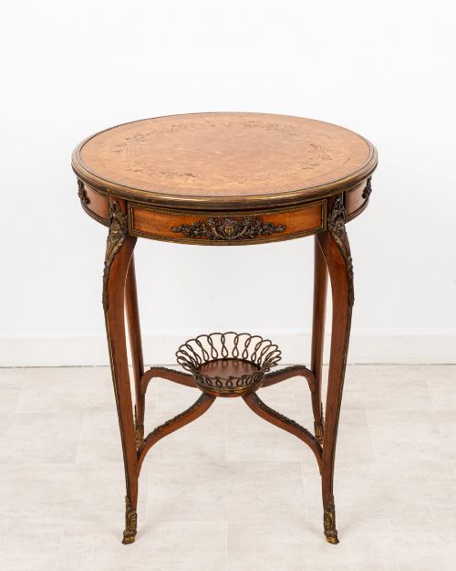 ANTIQUE FRENCH KINGWOOD CENTRE TABLE IN THE MANNER OF FRANOIS LINKE C1880 - ADDITIONAL PHOTO 2