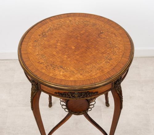 ANTIQUE FRENCH KINGWOOD CENTRE TABLE IN THE MANNER OF FRANOIS LINKE C1880 - ADDITIONAL PHOTO 3