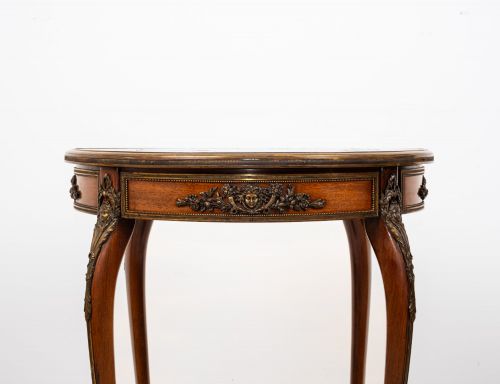 ANTIQUE FRENCH KINGWOOD CENTRE TABLE IN THE MANNER OF FRANOIS LINKE C1880 - ADDITIONAL PHOTO 4