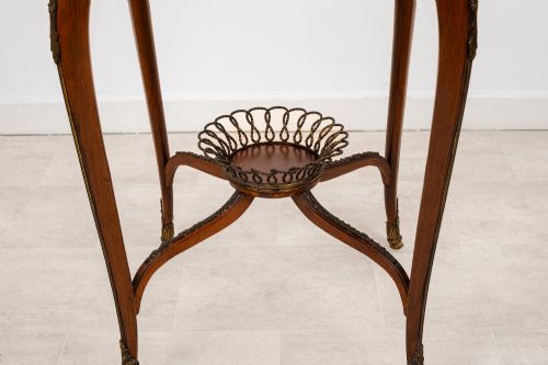 ANTIQUE FRENCH KINGWOOD CENTRE TABLE IN THE MANNER OF FRANOIS LINKE C1880 - ADDITIONAL PHOTO 6