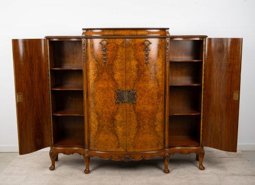 ANTIQUE BURR WALNUT COCKTAIL CABINET C19251935 - ADDITIONAL PHOTO 10