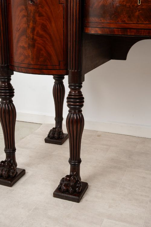 EXCEPTIONAL REGENCY FLAME MAHOGANY SIDEBOARD SERVER DESK C1830 - ADDITIONAL PHOTO 7