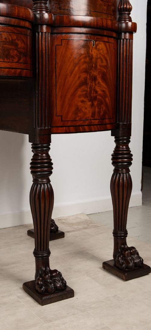 EXCEPTIONAL REGENCY FLAME MAHOGANY SIDEBOARD SERVER DESK C1830 - ADDITIONAL PHOTO 8