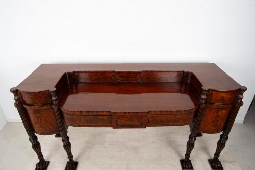 EXCEPTIONAL REGENCY FLAME MAHOGANY SIDEBOARD SERVER DESK C1830 - ADDITIONAL PHOTO 12