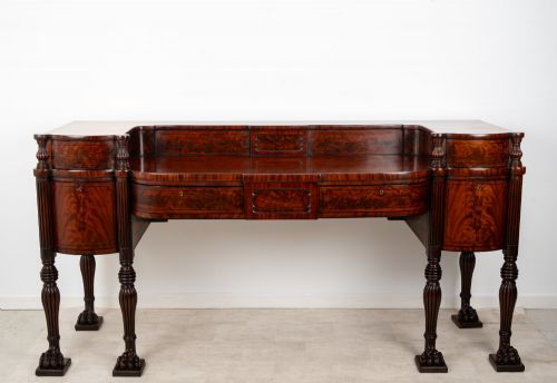 EXCEPTIONAL REGENCY FLAME MAHOGANY SIDEBOARD SERVER DESK C1830 - ADDITIONAL PHOTO 13