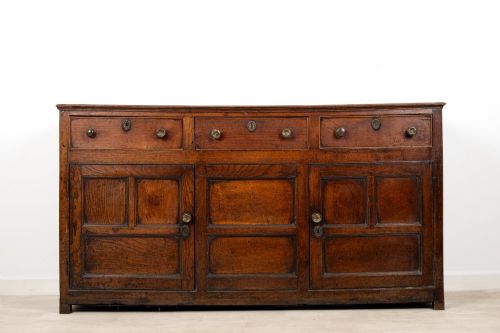 Antique Oak Dresser Base Sideboard C.1800