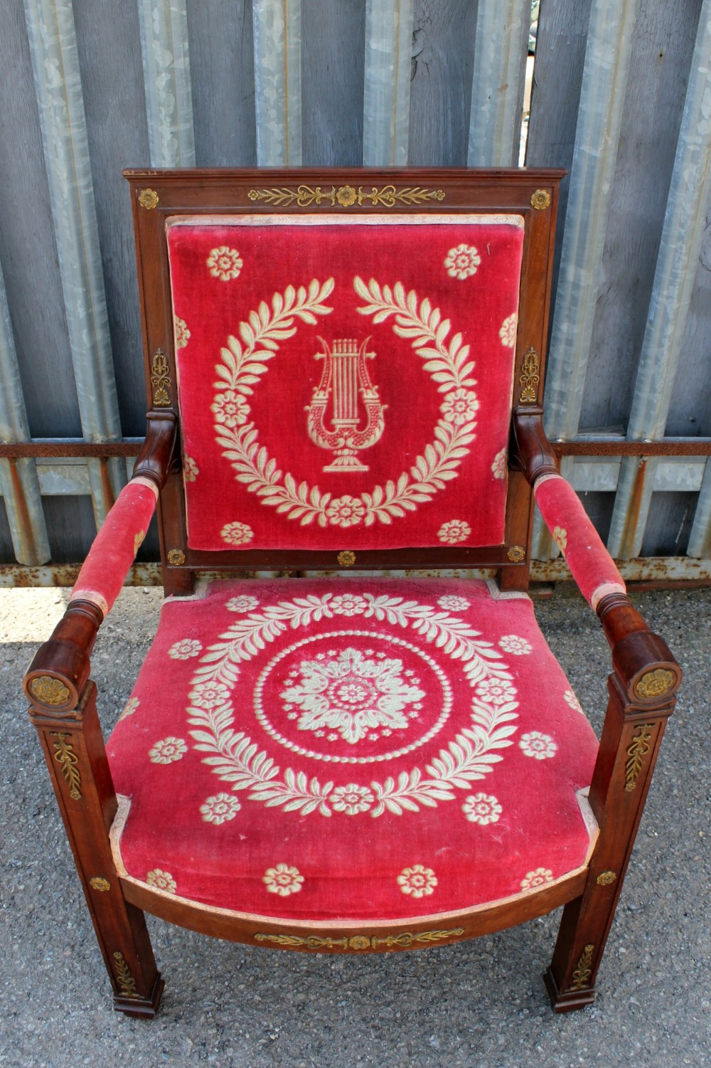 A French Empire Style Office Chair 